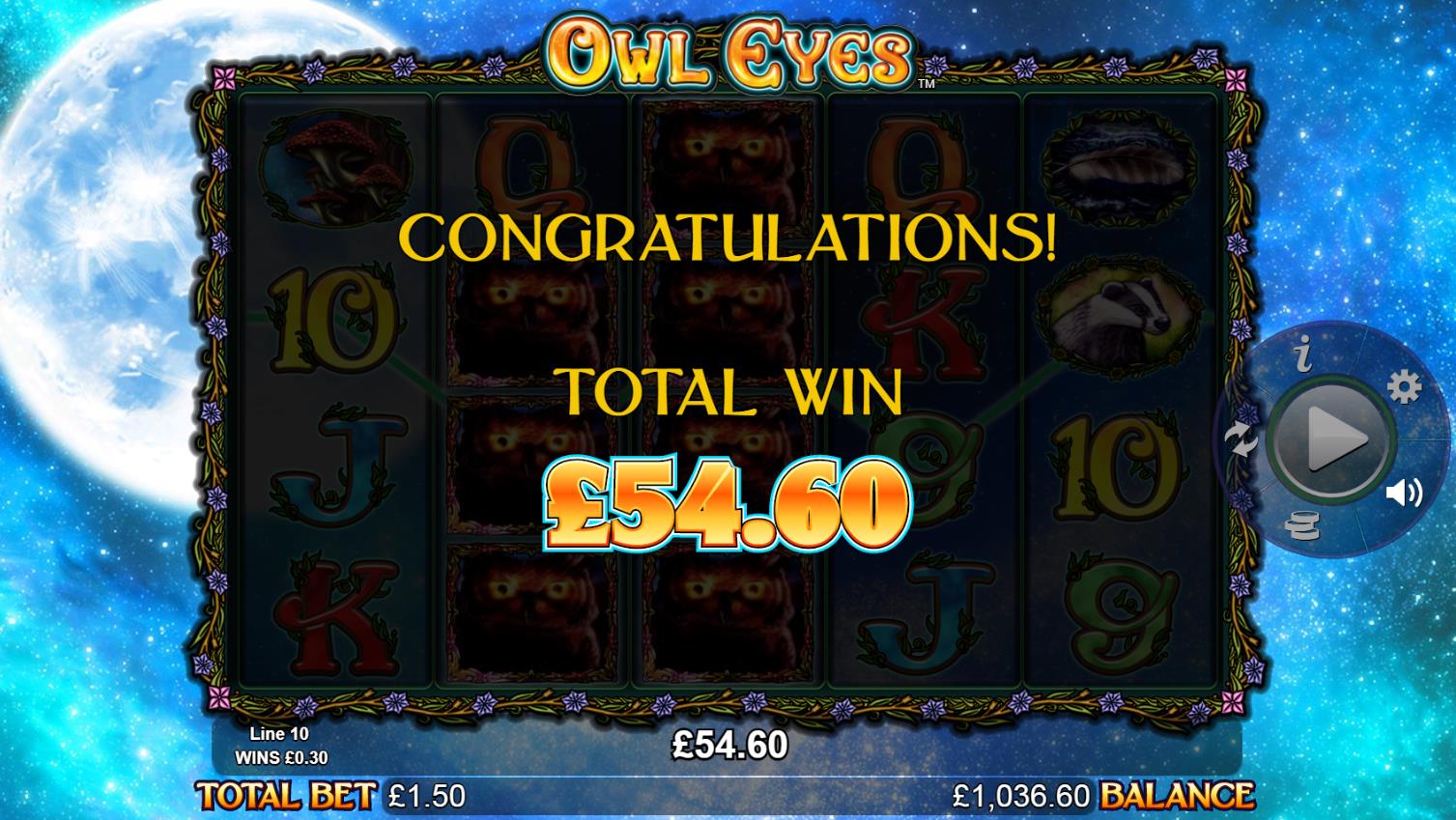 Owl Eyes Stacked Big Win