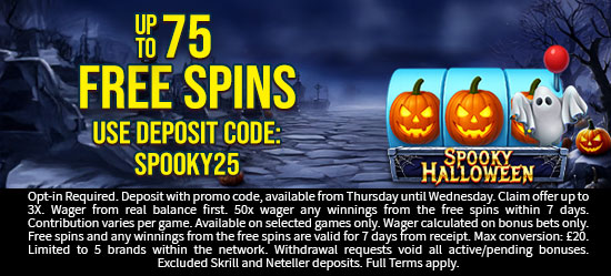 Up to 75 Free Spins